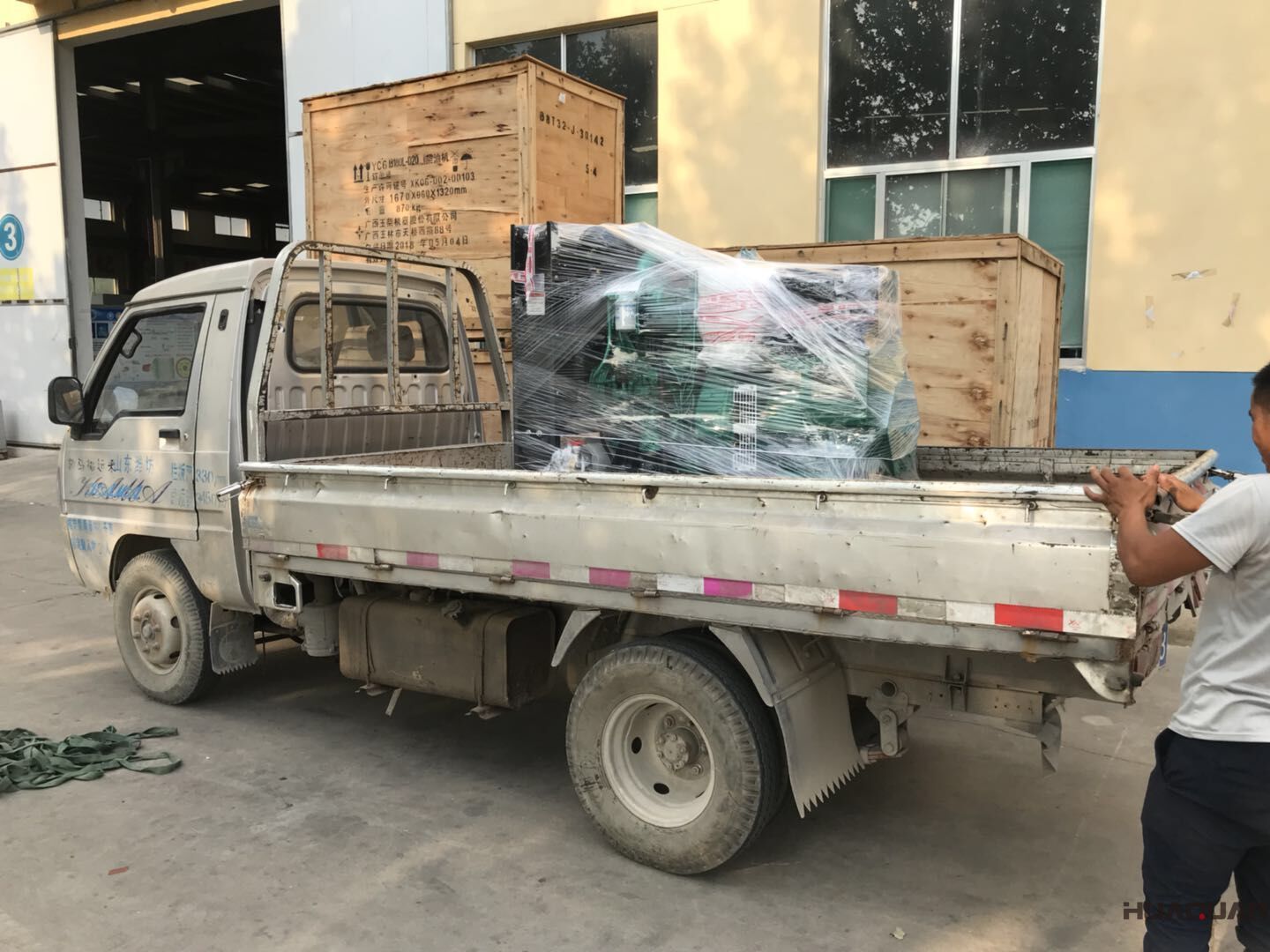 發貨了！一臺HQ150GF標配型柴油發電機組已于7月19號發往黑龍江